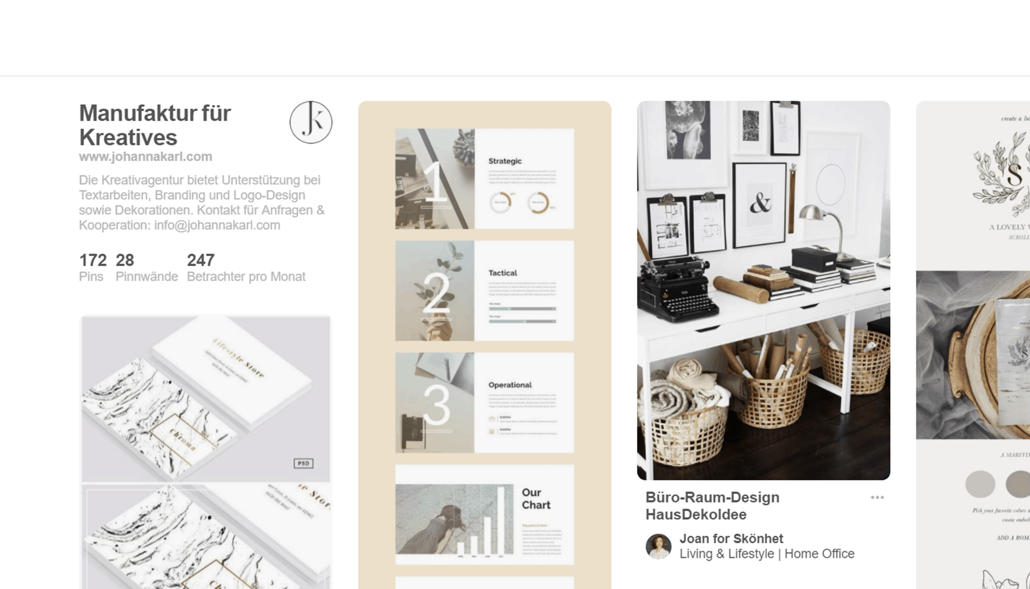 Gruenderkueche Pinterest Unternehmenskonto Anlegen Profil Beschreibung Logo Grunderkuche