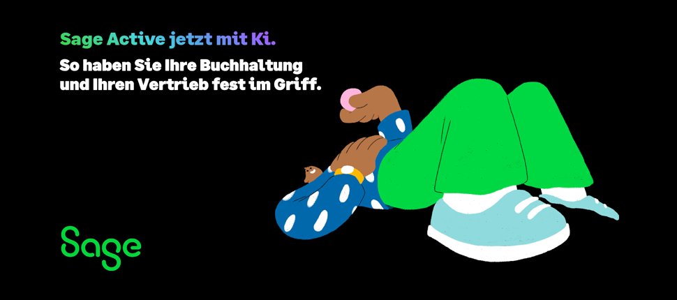 Die Buchhaltungssoftware Sage Active ist eine moderne, KI-gestützte Lösung für digitale Buchhaltung.